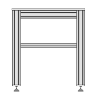 32-4590W-1SS MODULAR SOLUTIONS MOUNTING PLATE 45 X 90 NO CENTER HOLE